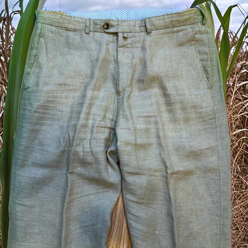 NEW & UNWORN - Faconnable linen pants - unused film shoot spares - 34 x 32